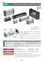 AWS series - CUSTOM SIZED IP68 FLANGED ALUMINIUM ENCLOSURE