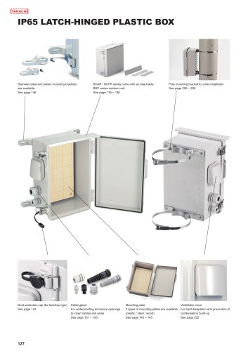 BCPK series - IP65 POLYCARBONATE PLASTIC BOX with LOCK