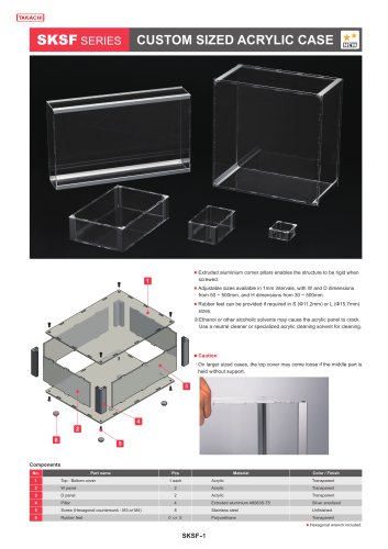 CUSTOM SIZED ACRYLIC BOX - SKSF series