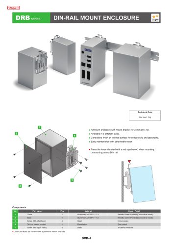 DIN-RAIL MOUNT ENCLOSURE