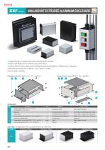 EXF series - WALLMOUNT EXTRUDED ALUMINIUM ENCLOSURE