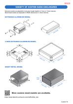 MBCF series - CUSTOM SIZED FLANGED ALUMINIUM ENCLOSURE