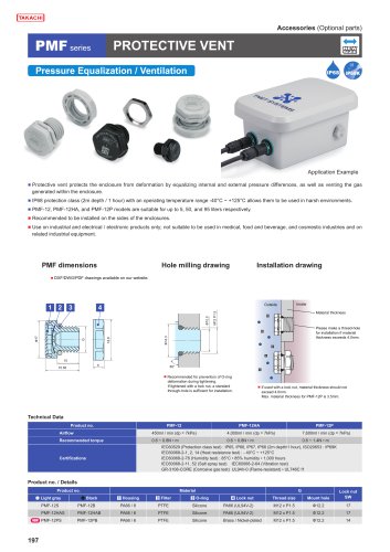 PMF series - PROTECTIVE VENT