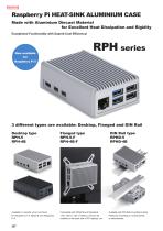 RPH-F series - VESA MOUNT Raspberry Pi HEATSINK CASE