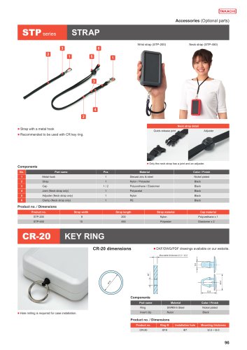 Strap & Key Ring - STP・CR series