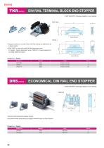 TKR series - DIN RAIL TERMINAL BLOCK END STOPPER
