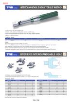 TWH・TWE series - INTERCHANGEABLE HEAD TORQUE WRENCH