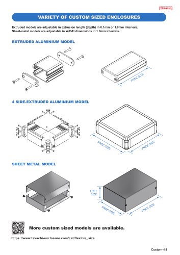 UCGS series -CUSTOM SIZED ENCLOSURE with CORNER GUARD