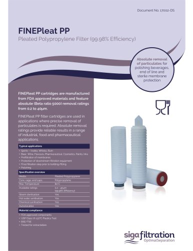 17002- DS FINEPleat PP