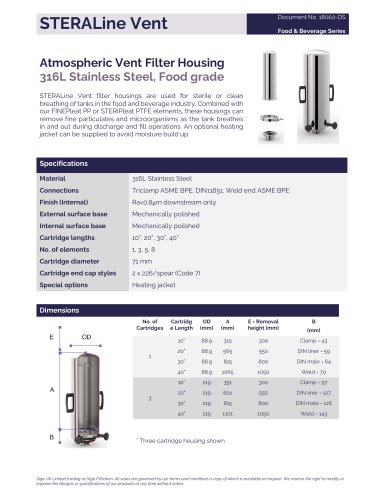 18002- DS STERALine Vent