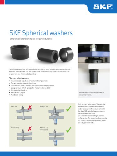 SKF Spherical washers