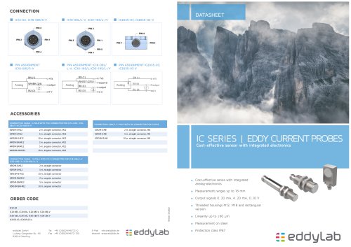 Eddy current Probes Series IC