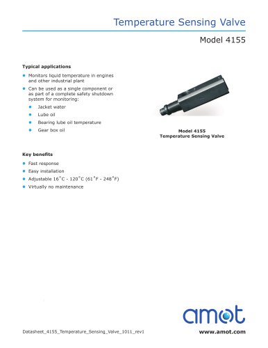 4155 Temperature Sensing Valve