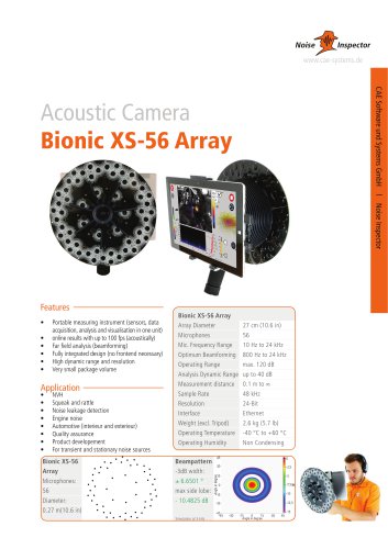 microphone array Bionic XS-56 for acoustic camera