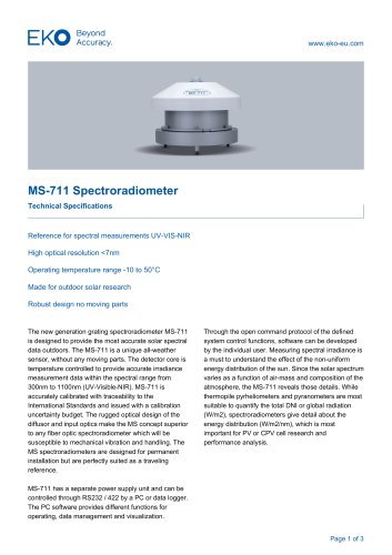 MS-711 Technical Specifications