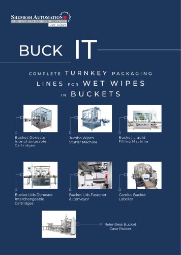 Complete Turnkey Packaging  Lines for Wet Wipes in Buckets