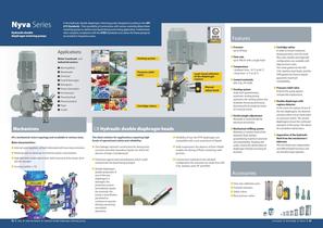 Nyva Series Hydraulic double diaphragm metering pumps - 2