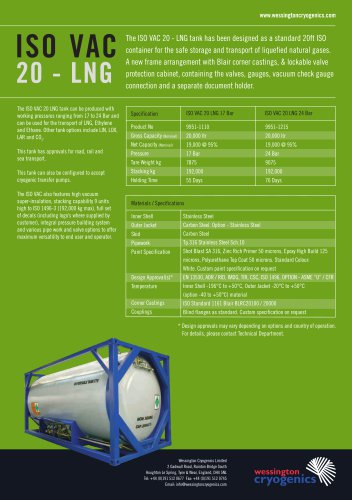 ISO VAC 20 - LNG