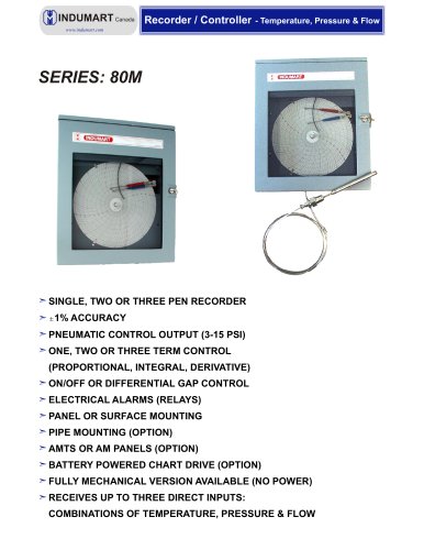   PNEUMATIC RECORDER / CONTROLLER