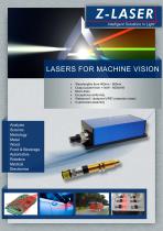 Lasers for machine vision