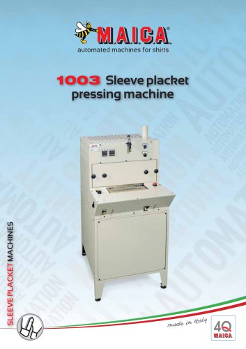 1003 Sleeve placket  pressing machine