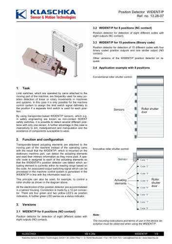 Detection system WIDENT