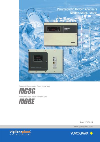 MG8G,MG8E Paramagnetic Oxygen Analyzers