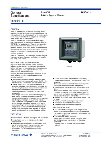 PH400G 4-Wire Type pH Meter