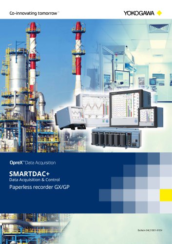 SMARTDAC+ Data Acquisition & Control Paperless recorder GX/GP