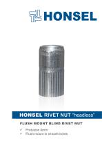 Honsel rivet nut "headless"