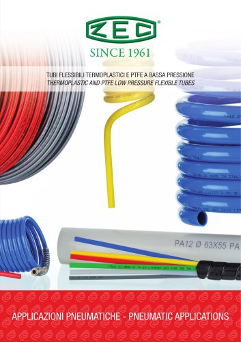 LOW PRESSURE THERMOPLASTIC FLEXIBLE HOSES AND PTFE TUBES