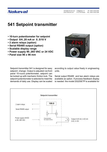 541 Setpoint transmitter