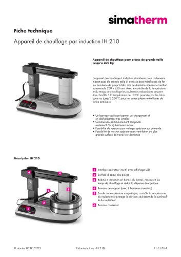11 51 05 - Technical Data Sheet - IH 210 - FR