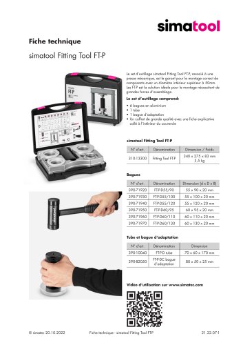 31 51 07 - Technical Data Sheet - FT-P - FR