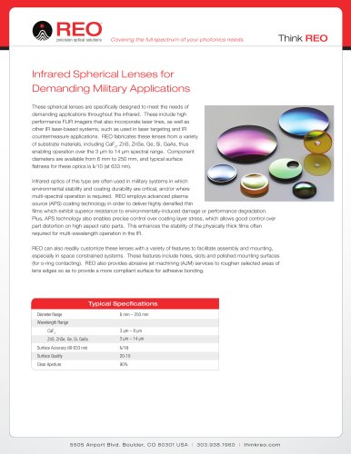 Infrared Spherical Lenses