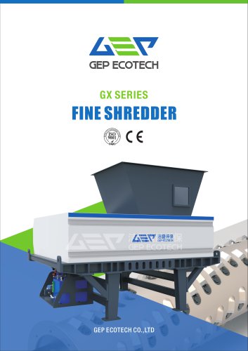 GX series single shaft fine shredder