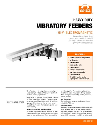 HEAVY DUTY VIBRATORY FEEDERS