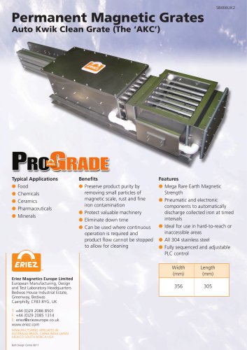 ProGrade Auto Kwik Clean Grate (The AKC)