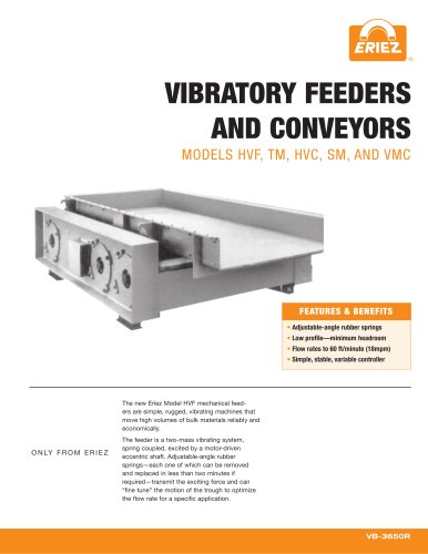 VIBRATORY FEEDERS AND CONVEYORS