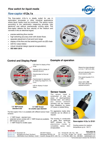 Data sheet flow-captor 412x.1x 2021
