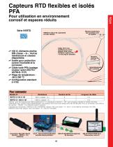 Capteurs RTD flexibles et isolés PFA - 1