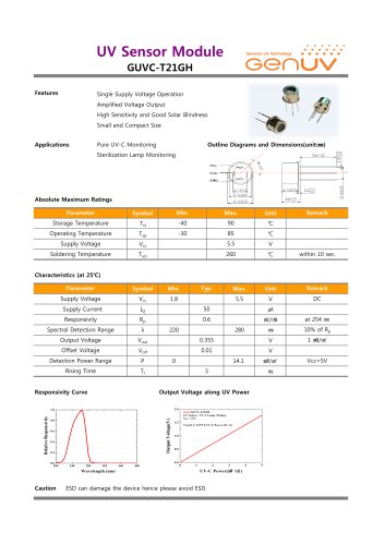 UV Sensor Module_UV-C Sensor