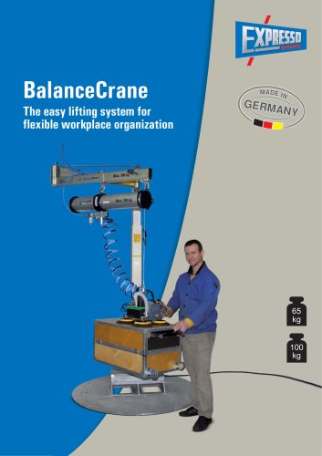 BalanceCrane - the easy lifting system for flexible workplace organization