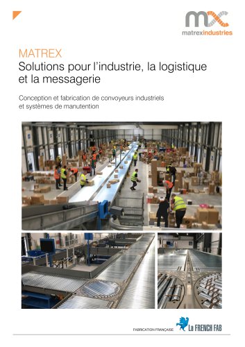 Matrex - Solutions pour l'industrie, la logistique et la messagerie