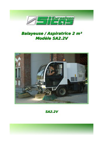 Balayeuse / Aspiratrice 2 m³ Modèle SA2.2V