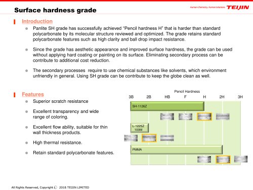 Surface hardness grade