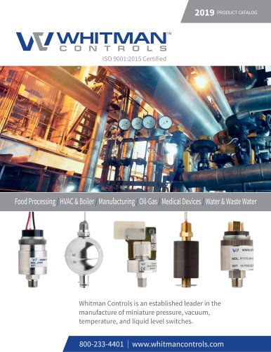 Whitman Control | 2019 Full Product Catalog