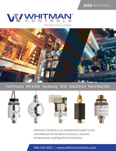 Whitman Controls 2018-2019 Full Product Catalog