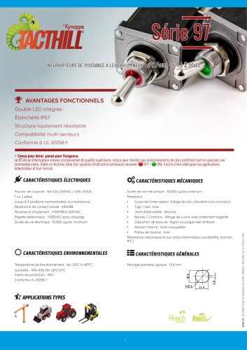 97 Series Lever Switches