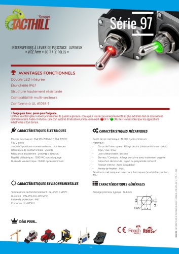 97 Series Lever Switches